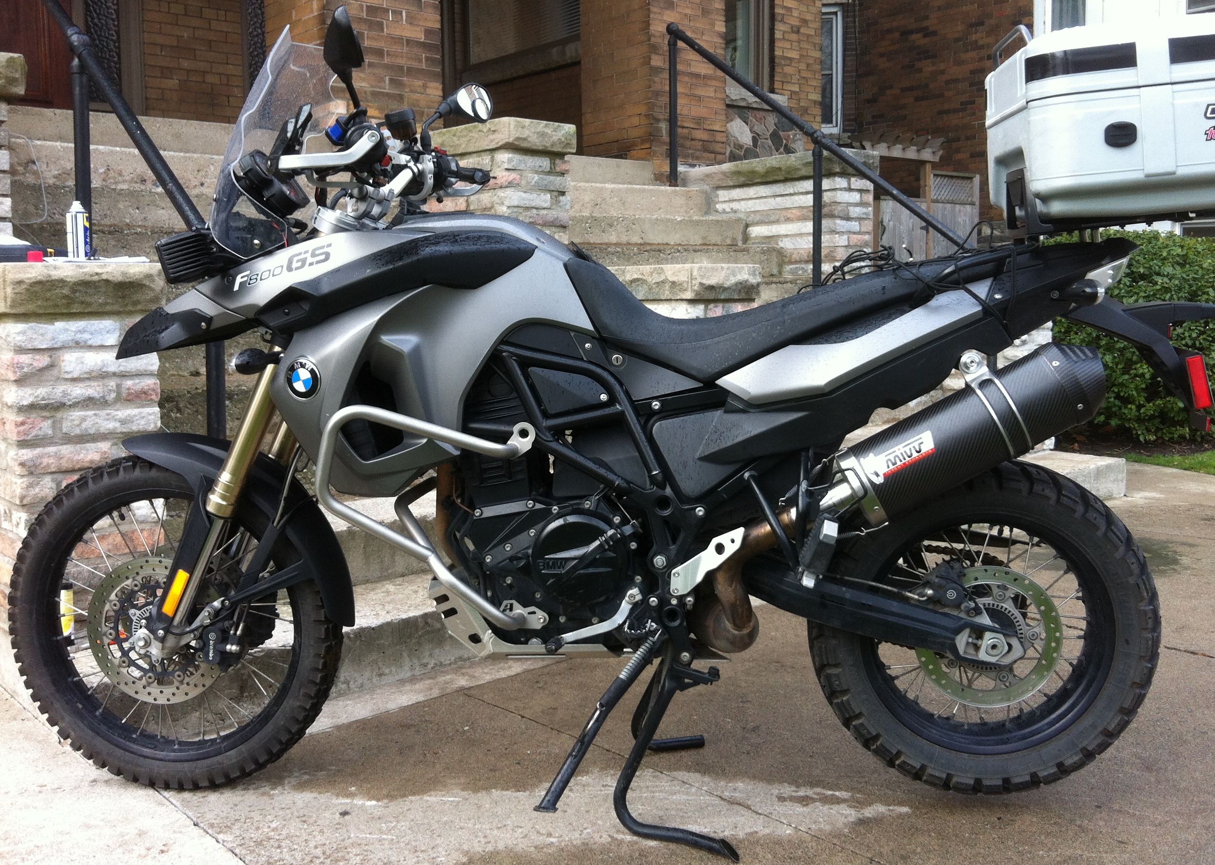 My 800GS. Too small for Starbucks, too big for the trails