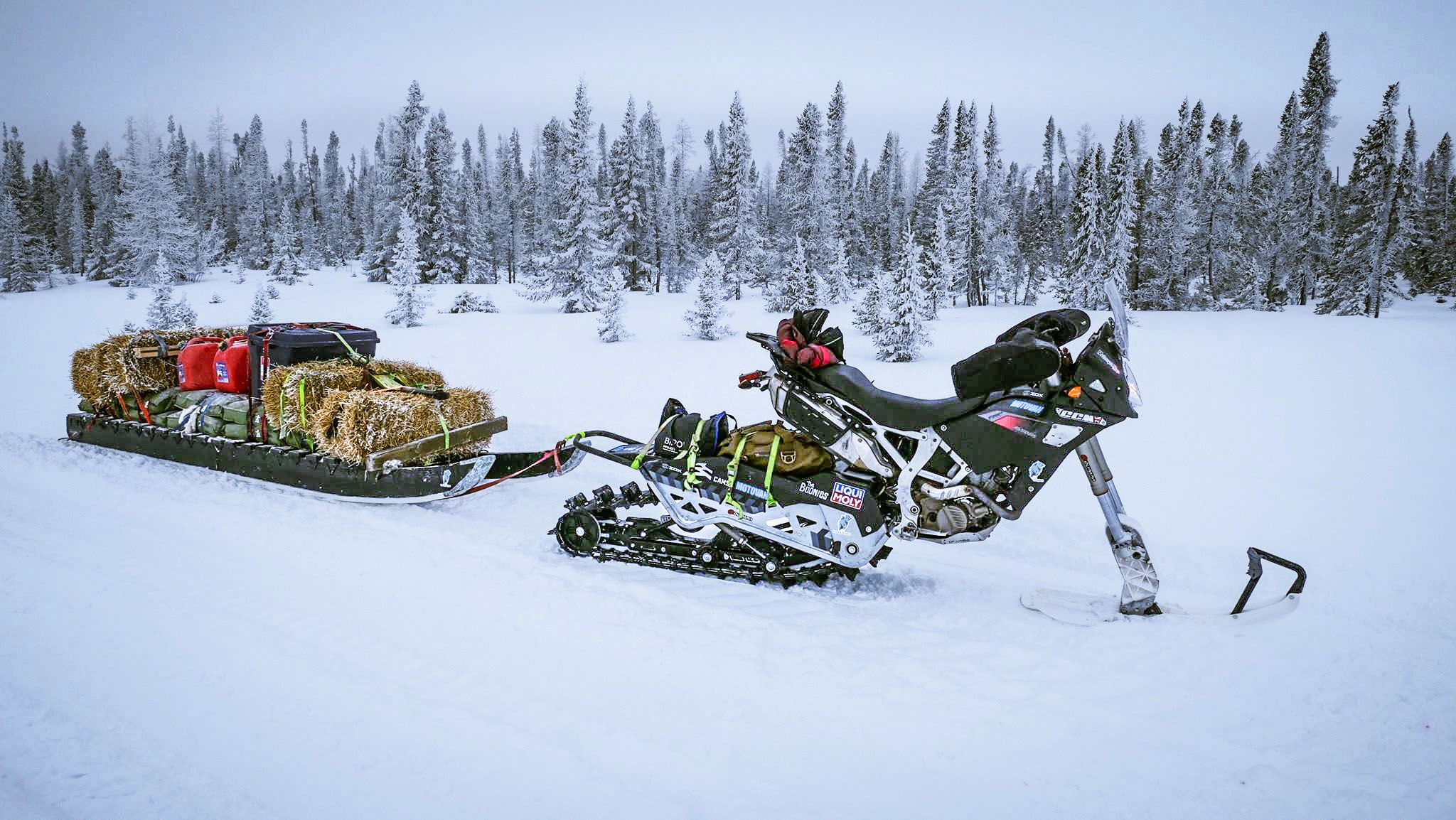 Hauling life saving supplies to Churchill, Manitoba