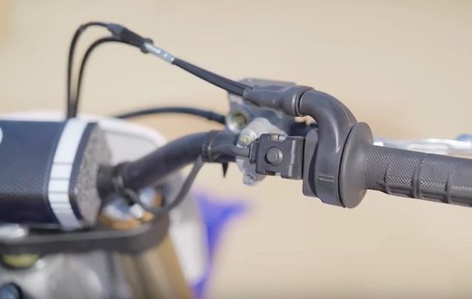 Start/Stop Button on a dirt bike