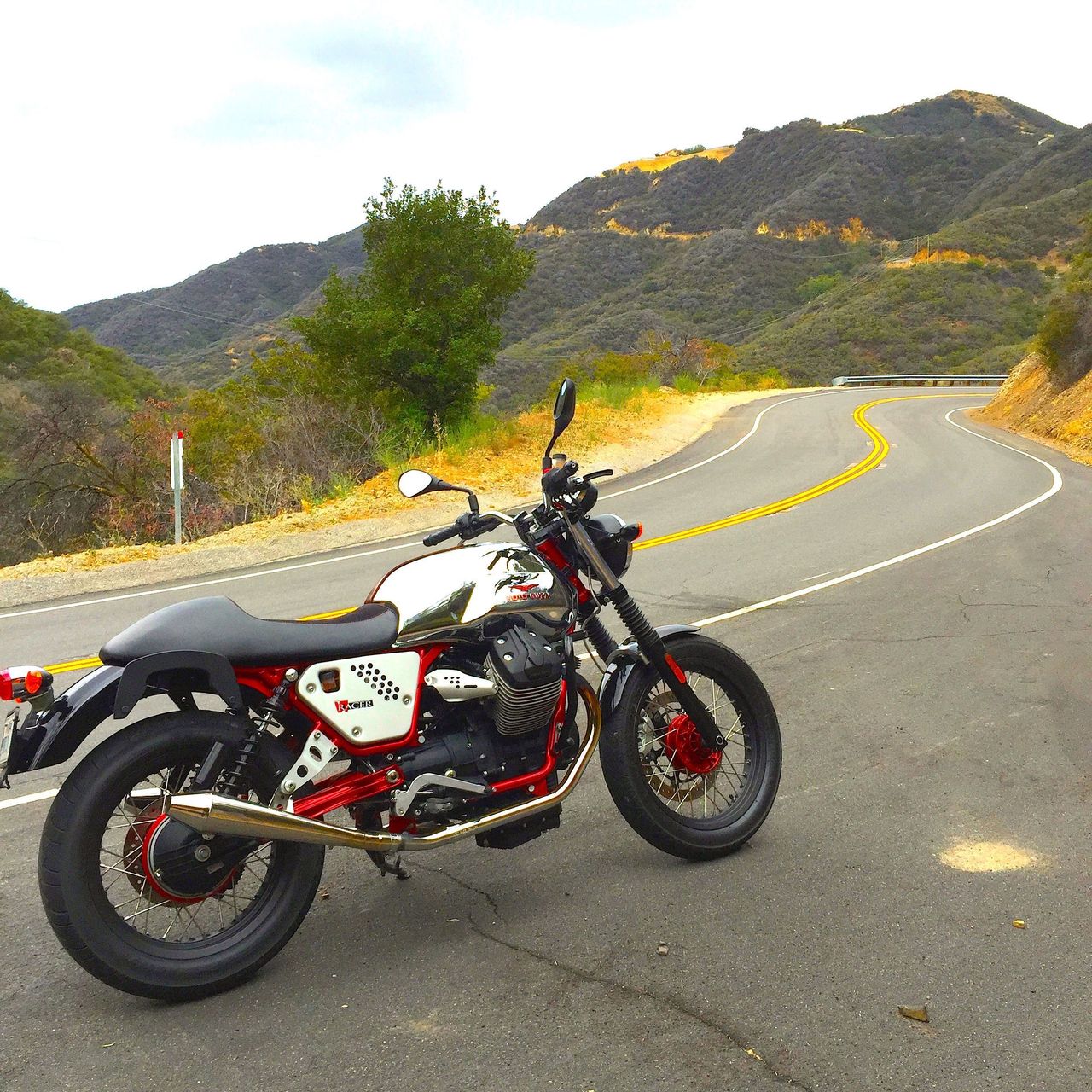 MotoGuzzi V7 from RentaGuzzi.com is the best way to explore the Malibu Mountains